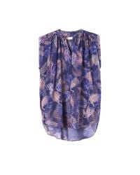 Rebecca Taylor | Purple Sonic Garden Sleeveless Silk Top | Lyst