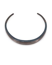 Michael Kors | Blue Seasonal Statement Montana Pavé Collar Necklace | Lyst