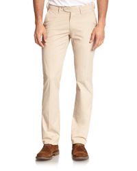 Saks Fifth Avenue | Beige Geo-printed Chinos for Men | Lyst