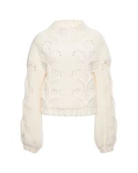 Giamba | White Supergee Mock Turtleneck Sweater | Lyst