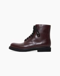 common projects leather combat boots