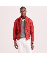 Baracuta Cotton G9 Harrington Jacket in Rust (Red) for Men - Lyst