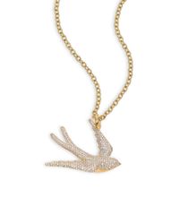 Ippolita | Metallic Pavé Diamond & 18k Yellow Gold Dove Charm | Lyst