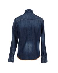 Nudie Jeans Blue Denim Shirt for men