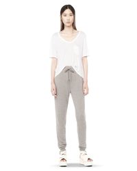 Alexander Wang Gray Lightweight French Terry Sweatpants
