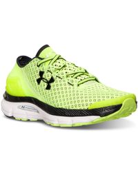 under armour yellow and black shoes