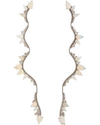Fernando Jorge | White Diamond Opal Gold Electric Bolt Earrings | Lyst