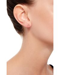 Loquet London | Metallic 14k Gold Envelope Stud Earring | Lyst