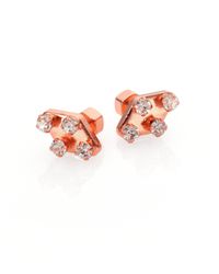 Marc By Marc Jacobs | Pink Diamond-Shaped Stud Earrings | Lyst