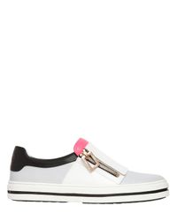 Roger Vivier | Multicolor 25mm Zip-up Leather Slip-on Sneakers | Lyst
