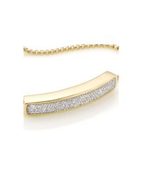 Monica Vinader | Metallic Riva Diamond Shore Chain Bracelet | Lyst
