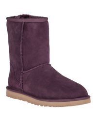 UGG - Purple Classic Short Suede Boots - Lyst