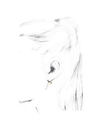 Dezso by Sara Beltran | Metallic White Shark Tooth With Polki Hoop Earrings | Lyst