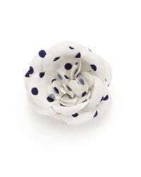 Hook + Albert | White Polka Dot Satin Lapel Pin for Men | Lyst
