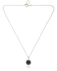 Marc By Marc Jacobs | Black Classic Enamel Disc Pendant Necklace | Lyst