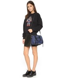 Botkier Python Embossed Logan Satchel - Blue