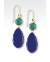 Emporio Armani | Green Earrings With Resin | Lyst