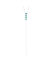 Anne Sisteron - Metallic 14kt White Gold Opal Diamond Lariat Necklace - Lyst