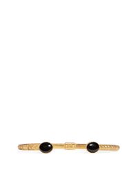 Ela Stone | Metallic 'simone' Stone Adjustable Cuff | Lyst