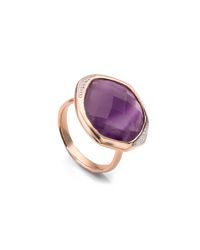 Monica Vinader | Metallic Riva Diamond Cocktail Ring | Lyst