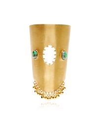 Paula Mendoza | Metallic Jarama Bracelet with Emeralds | Lyst