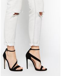carvela black heeled sandals