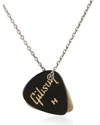 Laura B | Metallic Guitar Pick Charms Brass & Silver Chain | Lyst
