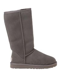 UGG | Gray Classic Tall Boot Grey Suede | Lyst