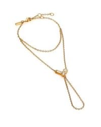 Elizabeth and James | Metallic Marisol White Topaz Hand Bracelet | Lyst