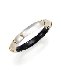 Alexis Bittar | Metallic Pop Surrealist Lucite & Crystal Liquid Striped Bangle Bracelet | Lyst