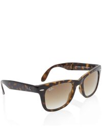 folding wayfarer tortoise shell