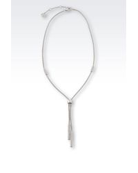 Emporio Armani | Metallic Necklace | Lyst