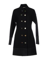 Balenciaga | Black Officer Coat | Lyst