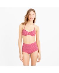 J crew gingham high waist bikini J crew gingham high waist bikini