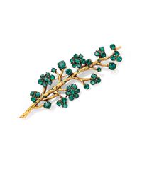 Oscar de la Renta | Metallic Crystal Branch Brooch | Lyst