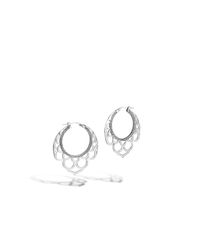 John Hardy | Metallic Legends Naga Small Side Facing Lace Hoop Earrings | Lyst