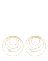 Maria Francesca Pepe | Metallic Orbital Hoops Earrings | Lyst