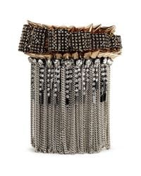 Venna | Metallic Spike Edge Metal Fringe Cuff | Lyst