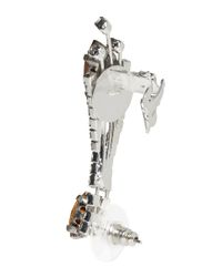 Assad Mounser | Metallic Crystal Single Earring And Cuff | Lyst