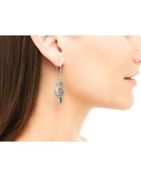 John Hardy | Cobra Drop Earring With London Blue Topaz And Diamonds | Lyst