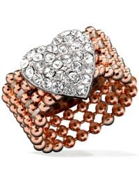 Guess Stretch Pave Heart Ring Guess Stretch Pave Heart Ring