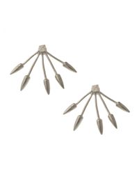 Pamela Love | Metallic Five Spike Stud Earrings | Lyst