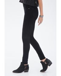 Black skinny corduroy pants Clearance