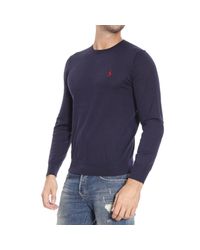 Polo Ralph Lauren | Blue Sweater Merino Slim Fit Crewnwck for Men | Lyst