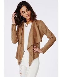tan waterfall jacket