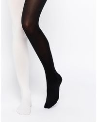 half black half white tights