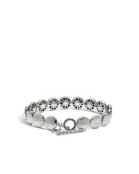 John Hardy | Metallic Dot Small Round Disc Bracelet | Lyst