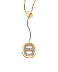 Michael Kors | Metallic Heritage Maritime Pavé Link Lariat Necklace | Lyst