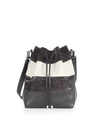 Proenza Schouler | Gray Large Leather, Suede & Ayers Bucket Bag | Lyst