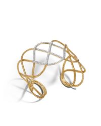 John Hardy | Metallic Classic Chain Wide Woven Braided Cuff | Lyst